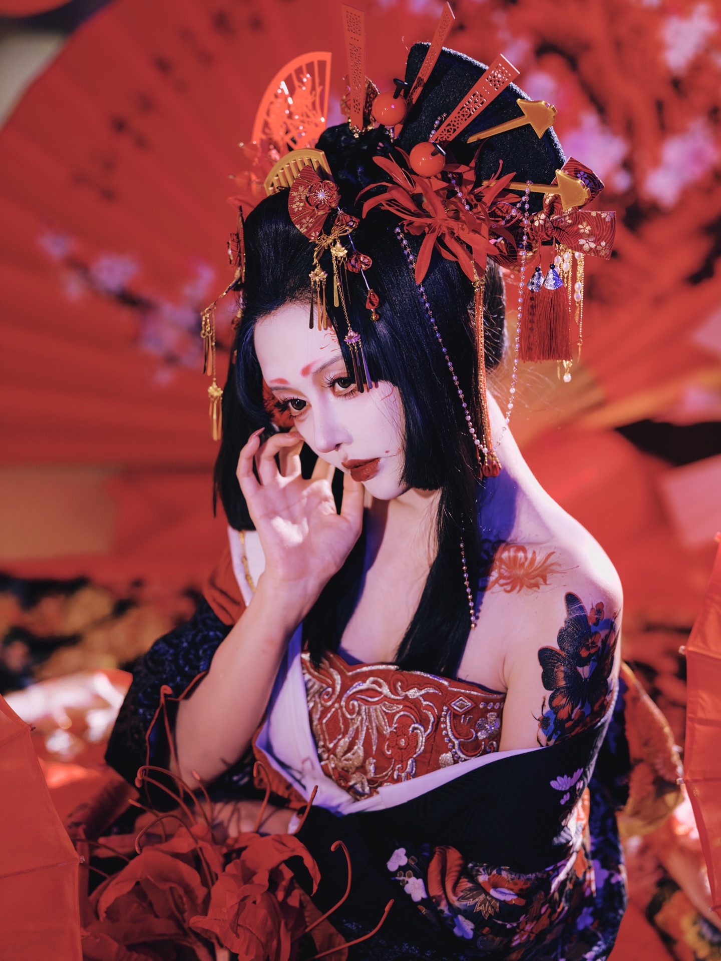 彼岸花，模特 树哥